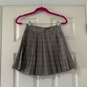 J.ING Pleated Plaid Mini Skirt/Skort